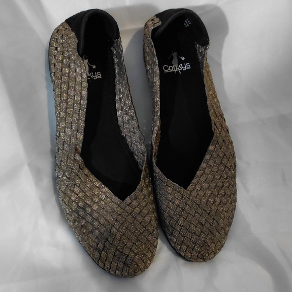Corkys Metallic Woven Flats - Picture 3 of 6